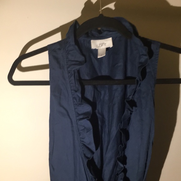 Loft Ruffle Wrap Dress - Picture 2 of 2